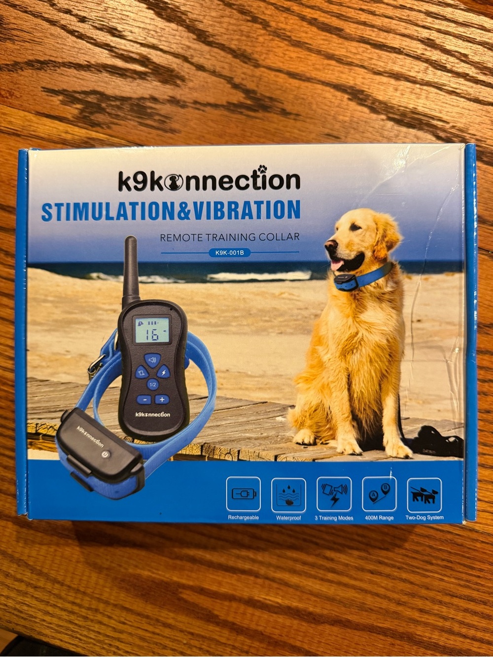 k9konnection Stimulation & Vibration Remote Training Collar - Blue